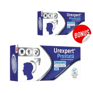 Urexpert Prostata, 30 comprimate filmate, Antibiotice SA +10 comprimate Bonus - Img 1