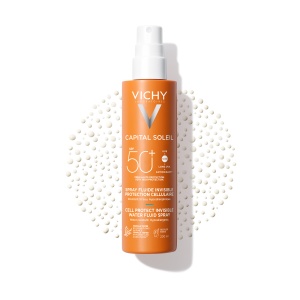 Vichy Capital Soleil Cell Protect Spray Fluid Invizibil SPF50+, 200 ml - Img 5