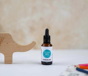 Viridian Viridikid vitamina D3 400 UI picaturi pentru copii, aroma de portocala, 30 ml - Img 2