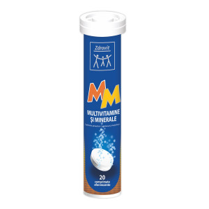 Zdrovit Multivitamine si Minerale, 20 comprimate efervescente