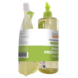 A-Derma Exomega Control Pachet Ulei de Duș Emolient 500 ml + Rezervă Eco-Refill 500 ml - Img 4