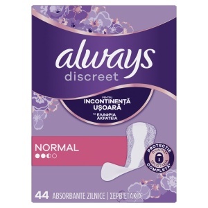 Always Discreet Normal Absorbante pentru Pierderi Urinare, 44 bucăți - Img 2