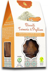 AMBROZIA Biscuiti Turmeric & Psyllium x 150g