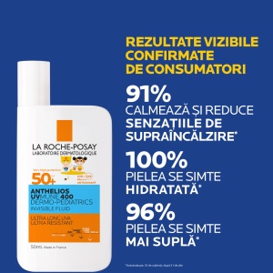 Anthelios UVMUNE 400 Dermo-Pediatrics Fluid Invizibil SPF50+, 50ml, La Roche-Posay - Img 2
