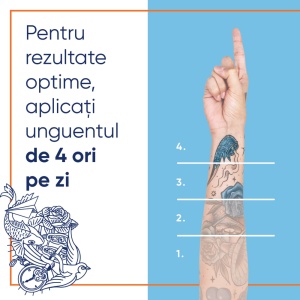 Bepanthen Tattoo Unguent pentru ingrijirea tatuajelor, 50 g – Bayer - Img 5