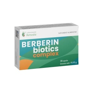 Berberin Biotics Complex, 30 capsule, Laboratoarele Remedia