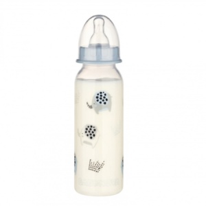 Biberon PP fără BPA, 240ml, tetină rotunda, medium, Babynova