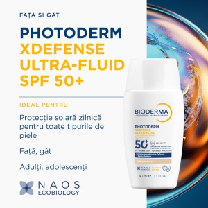 Bioderma Photoderm XDefense Ultra-Fluid SPF 50+ colorat, fototip 1, 40 ml - Img 4
