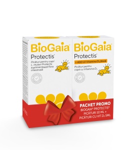 BioGaia Protectis pachet: picaturi probiotice 10 ml + Protectis cu vitamina D3 400 UI 5 ml