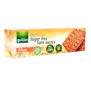 Biscuiti cu fibre fără zahăr, 170 g, Gullon