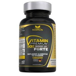 Boost4Life Vitamina D3 Premium Forte 5000 UI in ulei MCT, 60 capsule moi