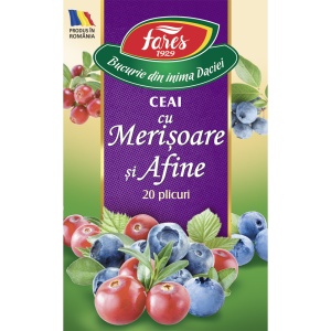 Ceai cu Merisoare si Afine, 20 plicuri – Fares - Img 5