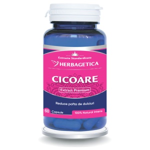 Cicoare extract, 60 capsule, Herbagetica
