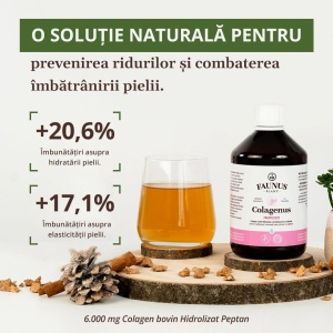 Colagenus Frumusete colagen lichid cu acid hialuronic si biotina, 500 ml, Faunus Plant - Img 6