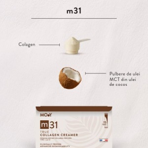 Collagen Creamer bovin cu peptide m31, 15 plicuri x 7 g – Molecules of Youth - Img 5