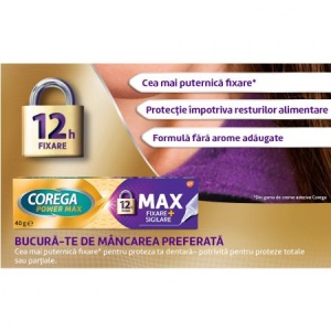 Crema adeziva pentru proteza dentara Corega Power Max Fixare + Sigilare, 70g - Img 9