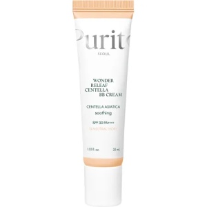 Crema BB multifunctionala cu SPF 30 PA+++ Nuanta 13 Neutral Ivory Wonder Releaf Centella, 30 ml, Purito - Img 1