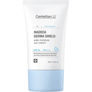 Cremă hidratantă cu protecție solară SPF50 PA++++ Madeca Derma Shield, 50 ml, Centellian 24