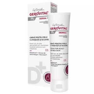 Crema pentru piele cu roseata si scuame H3 Derma+ – 50 ml, Gerovital
