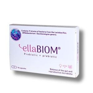 EllaBiom Probiotic + Prebiotic, 10 capsule, Establo Pharma - Img 3