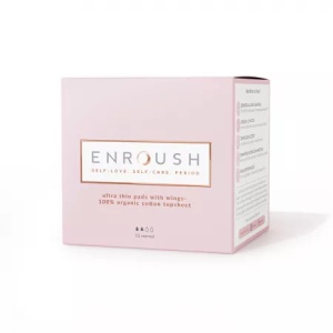 Enroush absorbante normale din bumbac organic, 12 buc