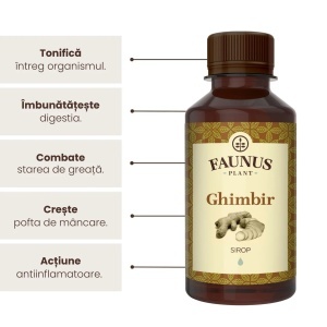 Faunus Sirop Ghimbir, 200ml - Img 2