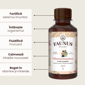 Faunus Sirop Vitaminizant Cu Miere Si Propolis, 200ml - Img 3