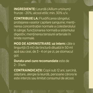 Faunus Tinctura Leurda, 200 ml – pentru tensiune echilibrata si curatarea sangelui - Img 7