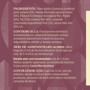 Faunus Tinctura Nervocalmus, 200 ml – pentru calm, somn linistit si echilibru nervos - Img 7