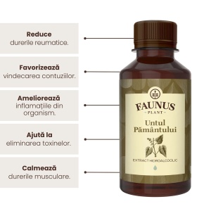 Faunus Tinctura Untul Pamantului, 200 ml – dureri articulare si reumatism - Img 6