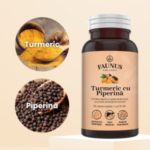 Faunus Turmeric Cu Piperina, 60 Capsule - Img 4