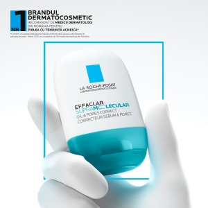 Gel-crema matifiant pentru exces de sebum si pori vizibili Effaclar Supramolecular, 40 ml, La Roche-Posay - Img 12