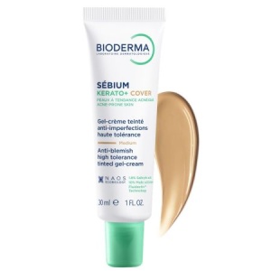 Gel Crema Nuantator Anti-Imperfectiuni Sebium Kerato+ Cover, 30 ml – Bioderma - Img 3