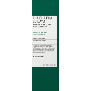 Gel de curatare pentru corp anti-acnee cu AHA BHA PHA 30 Days Miracle Acne Clear Body Cleanser, 400 g, Some By Mi - Img 6
