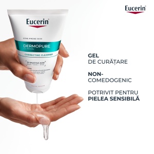 Gel de curatare regenerant cu 2% acid salicilic DermoPure, 150 ml, Eucerin - Img 5