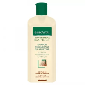 Gerovital Tratament Expert sampon regenerant cu keratina, 250 ml