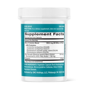 GNC Gut Health pentru barbati - Probiotic cu Saw Palmetto si licopen, 30 capsule - Img 3