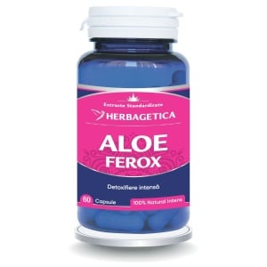 Herbagetica Aloe Ferox, pachet 2 x 60 capsule
