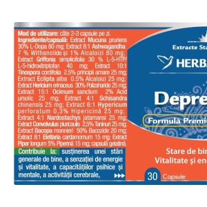 Herbagetica DepressLift, 30 capsule - Img 2