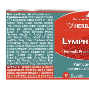 Herbagetica Lymph Detox, 30 capsule - Img 2