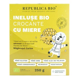 Ineluse Bio crocante cu miere fara gluten, 250g, Republica Bio - Img 1