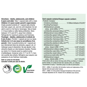 Jamieson Probiotic 10 Miliarde, 60 capsule vegetale - Img 3