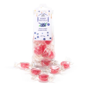Jeleuri cu 5% miere și pulpă de afine, 75 g, Apidava