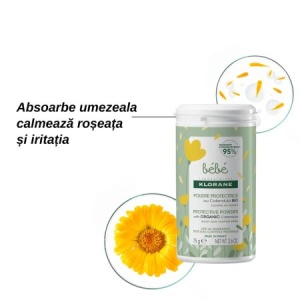 Klorane Bebe Pudra Protectoare, 75g - Img 3