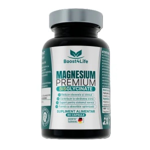 Magneziu Bisglicinat Premium, 60 capsule, Boost4Life - Img 1