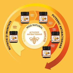 Miere de Manuka MGO 300+ naturala, 250 g, Noua Zeelanda - Img 3