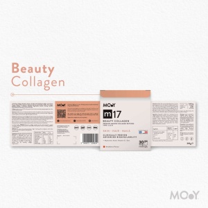 Molecules of Youth m17 Colagen Marin Beauty cu acid hialuronic, vitamina C si zinc, aroma de capsuni, 210 g - Img 2