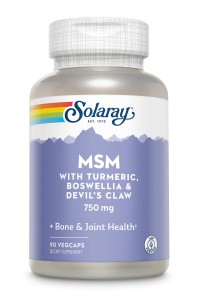 MSM 750 mg Solaray, 90 capsule vegetale, Secom - Img 1
