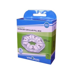 Organizator săptămânal pentru medicamente VP64081, Vitaplus