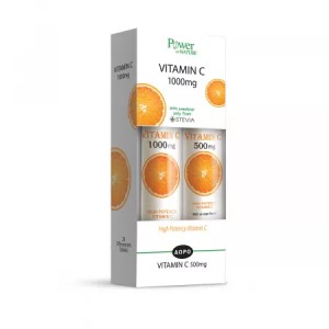 Pachet Vitamina C 500mg + Vitamina C 1000mg, 2 x 20 tablete efervescente, Power of Nature